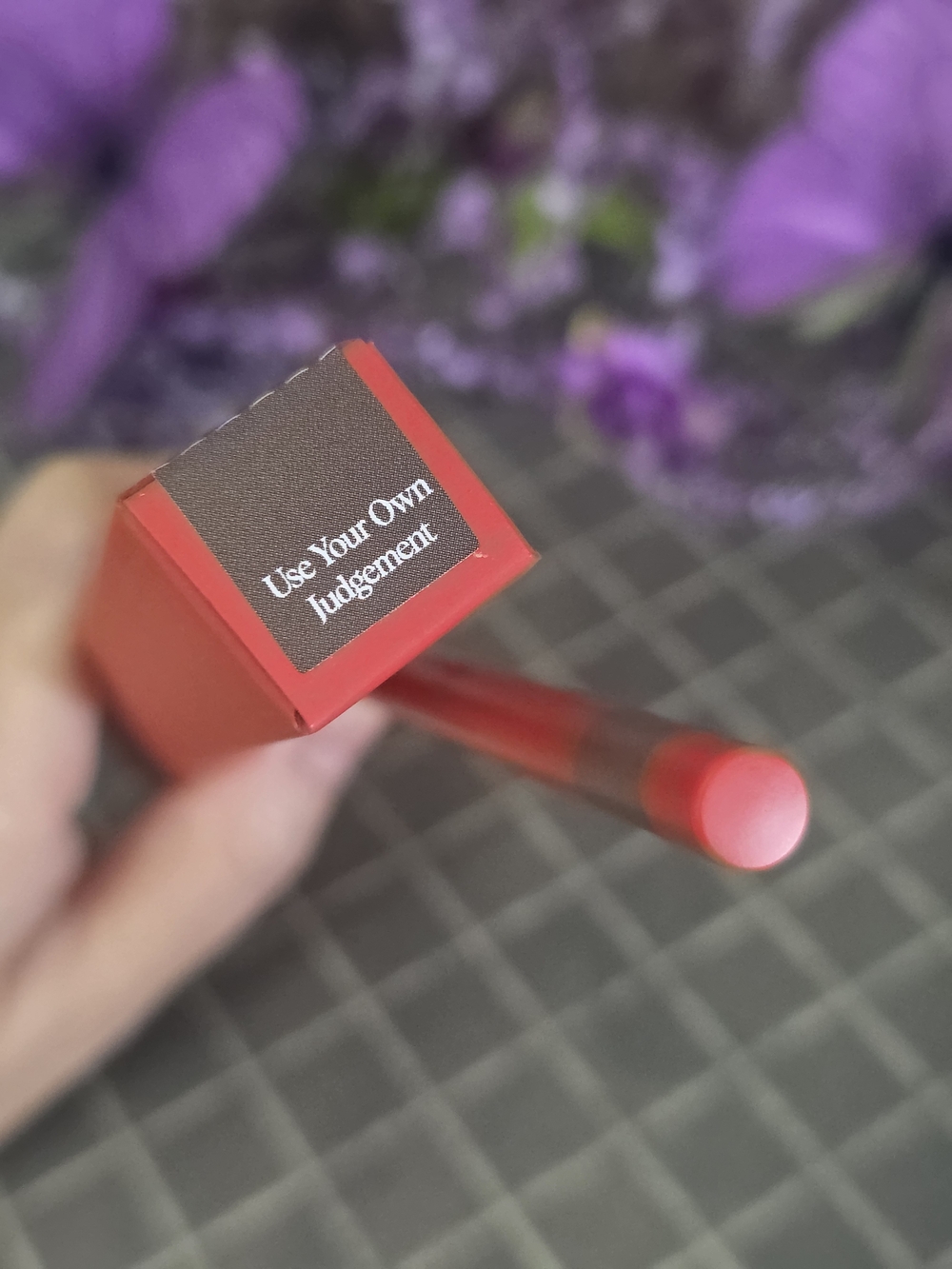 *Use Your Own Judgement - Red Lip Crayon by Hung Vanngo